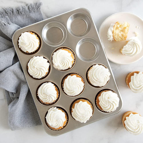 Nordic Ware Natural Aluminum Commercial Muffin Pan, 12 Cup...