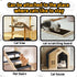 39.7"x11.8" 3PCS DIY Adhesive Climbing Cat Scratcher Carpet Self-adhesive Cat Tree Replacement Part Mat Cat Scratching Mat, Suitable for Cat Trees...