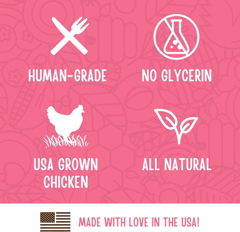 Full Moon Chicken Strips Healthy All Natural Dog Treats Human Grade Made in USA Grain Free 12 oz...