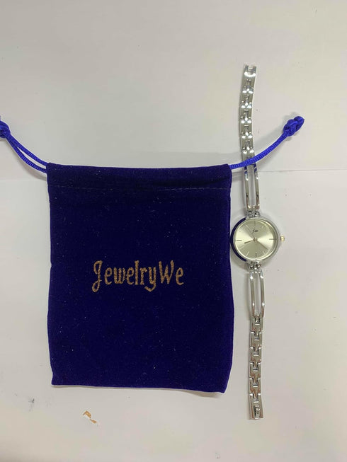 JewelryWe Women's Wristwatch Elegant Gold/Silver Bracelet Watch Round Analog Quartz Dress Watch, for Xmas...
