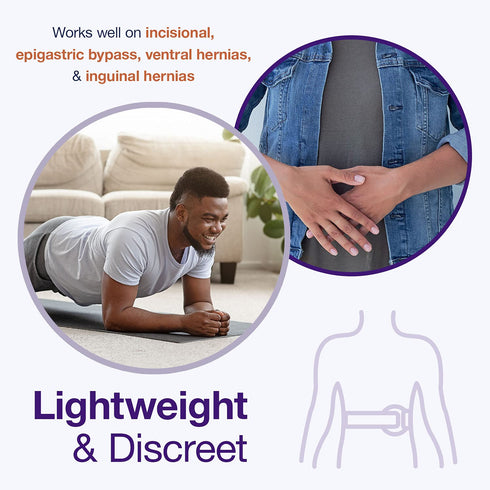 Armor Adult Umbilical Hernia Truss Support Belt for Relief of Abdominal Pain and Pressure, Stretchy Elastic Tummy Control Comfort for Men and Wome...