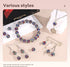 105pcs 10mm Rhinestone Beads for Crafting, Black Mixed Shiny Round Disco Ball Beads Bulk, Sparkle Crystal Clay Bead for Necklace Bracelet Earring ...