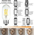 LiteHistory E26 Edison Bulb 6W Equivalent E26 LED Bulb 60 Watt Dimmable Neutral White 4000K E26 Light Bulb AC120V 600lm Tubular T14 T45 LED Bulb f...