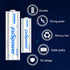 AA Batteries 10-Pack,Double A Batteries 10-Year Shelf Life,1.5V LR6 AA Alkaline Battery for Clock, Remote Controllers, Flashlights and Household O...