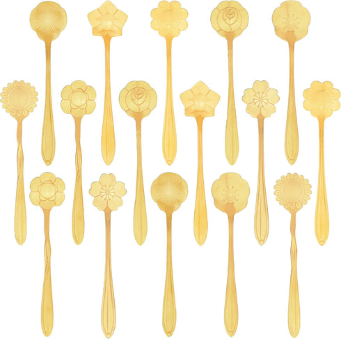 40 Pieces Flower Tea Spoons Stainless Steel Sugar Spoons Flower Coffee Spoons Small Dessert Spoons Cute Cafe Bar Spoon Mini Tableware for Tea Part...