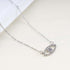 Bohemia Cz Evil Eye Necklace Crystal Eye Pendant Necklace Pave Evil Eye Choker Necklace Silver Lucky Eye Halo Necklace Jewelry for Women and Girls...