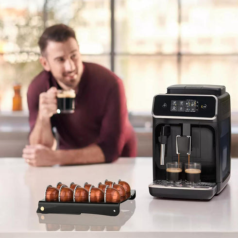 Beautyflier Coffee Pod Holder for Nespresso Vertuoline Capsules, 12 Capacity Coffee Pods Storage Organizer Stand, Coffee Capsule Storage Tray, Cof...