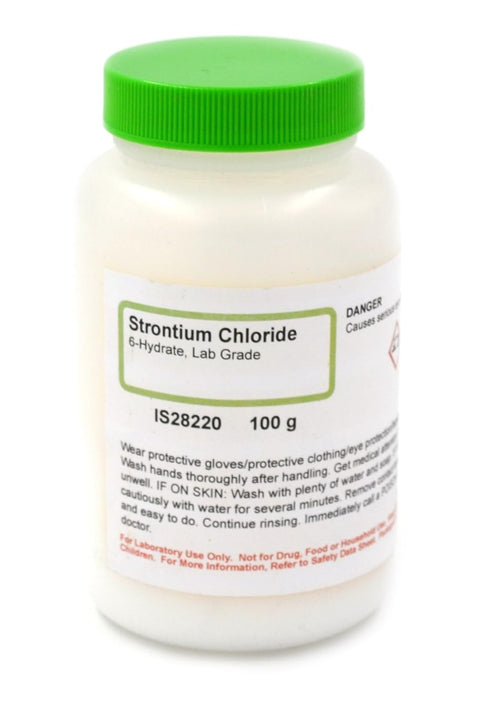 Innovating Science Lab-Grade Strontium Chloride 6-Hydrate, 100g - The Curated Chemical Collection...