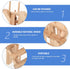 Abaodam 12 Thread Holder Hair braiding Rack Spool Wooden Braid Divider Stand Separator- Spool Folding Beech Reel Bobbin Thread Organizer Frame Rac...