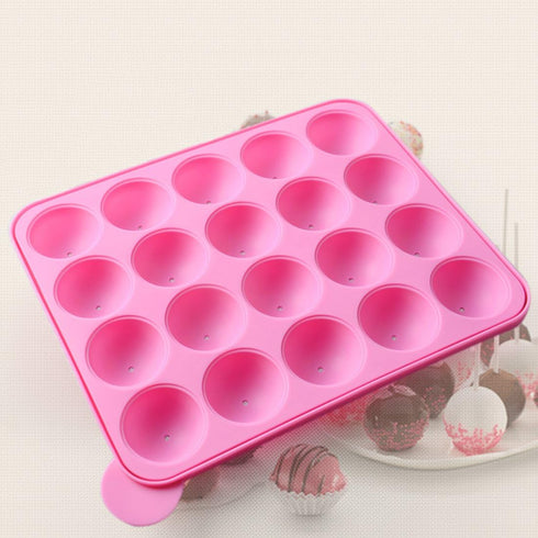 Tosnail 2 Pack of 20-Cavity Silicone Cake Pop Mold - Great for Hard Candy, Lollipop and Party Cupcake...