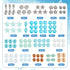 SUNNYCLUE 1 Box 6 Set Ocean Bracelet Making Kit Summer Hawaii Bracelets Ankles Sea Animal Beads Blue Glass Beads Sea Shells for Jewelry Making Kit...