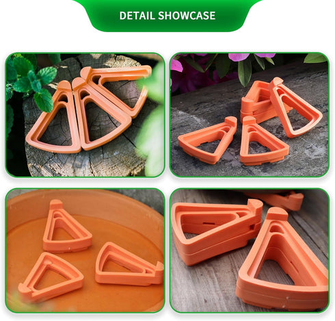 Pot Feet & Risers - 12 PCS of Pot Toes, Sturdy Supports for Your Indoor & Outdoor Planters - Easy to Clean & Durable, Better Drainage & Deck Prote...