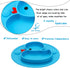 Baby Divided Plate Silicone- Portable Non Slip Child Feeding Plate with Suction Cup for Children Babies and Kids BPA Free Baby Dinner Plate Microw...