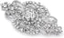 Mariell Vintage Bridal Crystal Brooch Pin, 4" Wide, Antique Silver Wedding Pin, Rhinestone Brooch for Brides and Wedding, Art Deco Fashion Accesso...