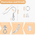 XIANNVXI 925 Silver/Gold Plated Earring Hooks for Jewelry Making, 900pcs Hypoallergenic Earring Making Kit,Earring Findings Jump Rings Rubber Earr...