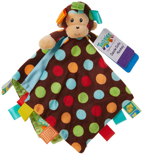 Mary Meyer Taggies Dazzle Dots Character Blanket, Monkey...