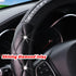 Bling Leather Car Steering Wheel Cover, Diamond Crystal Rhinestone Vehicle Steer Wheel Protector, Sparkling Auto Interior Accessories, Universal 1...