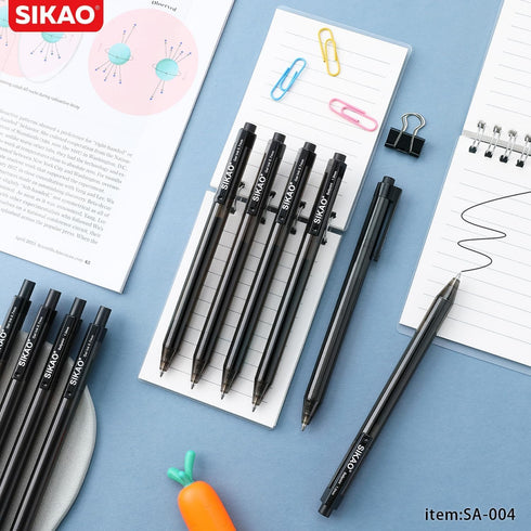 Black Pens Bulk, Ball Point Pens Black Smooth Writing Pens No Smear, Black Pens Ballpoint Pens Black Ink Pens Medium Point, Retractable Click Pens...