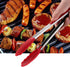 Hotec Premium Stainless Steel Locking Kitchen Tongs with Silicon Tips, Set of 3-7", 9" and 12" multicolor...