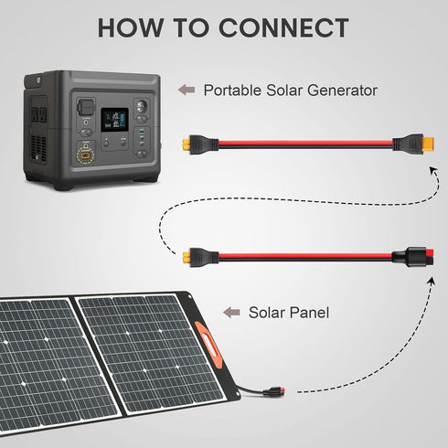 10AWG XT60 to Anderson Adapter 45A XT60 Female to Anderson Connector Cable for RC Battery Solar Portable Power Power Station and Solar Panel Exten...