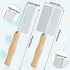 2 Pcs Dog Metal Combs Cat Wooden Handle Grooming Comb Stainless Steel Cat Comb Double Side Metal Comb for Dogs Pet Dog Grooming Brush Pet Hair Bru...