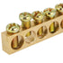 10pcs 10-Hole Electrical Distribution Wire Screw Terminal Brass Ground Neutral Bar Terminal Block Bar...