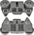 4-Pack W10195417 Dishwasher Wheels Replacement for Kitchen-Aid Kenmore Whirlpool JennAir, Ultra Durable Lower Dishrack Wheels, Replace Part Number...