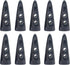 AUEAR, 10 Pack Black Resin Toggle Buttons Horn Tooth Shape Two Holes for Sewing DIY Accessories...
