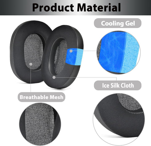 Adhiper Replacement Earpads for Sony WH-1000XM5 Noise Canceling Headphones, Ear Cushions with Soft Cooling Gel,Memory Foam Headphone Earpads(Black...