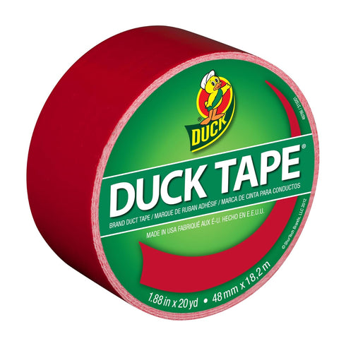 Duck Brand 1265014 Color Duct Tape, Red, 1.88 Inches x 20 Yards, Single Roll...