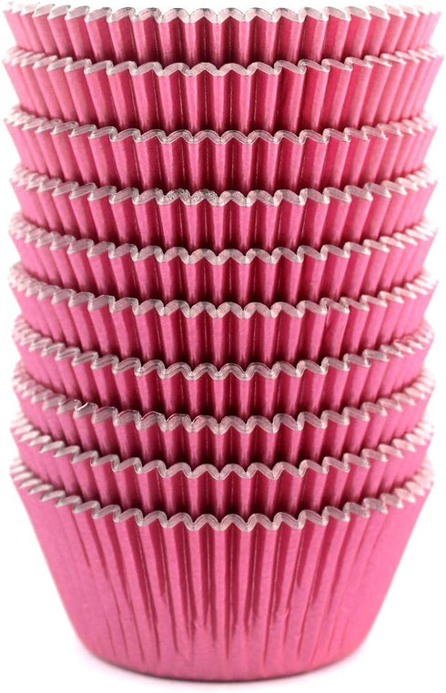 Eoonfirst Pink Foil Cupcake Case Liners Valentine's Day Baking Muffin Paper Cups 198 Pcs...