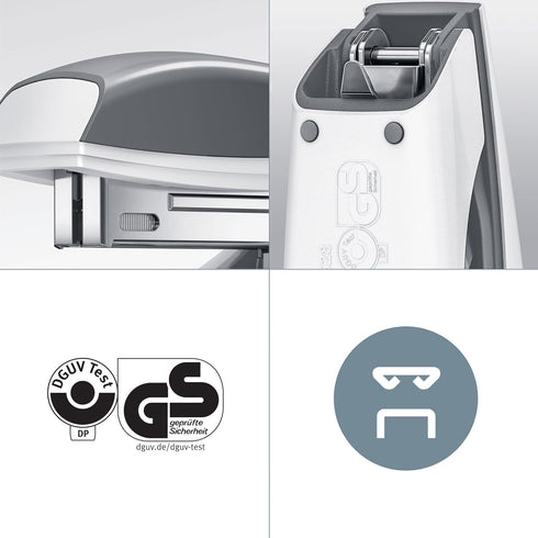 Leitz Mini Stapler, 10 Sheet Capacity, Ergonomic Metal Body, includes Staples, WOW Range, 55281023 - Metallic Pink...