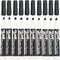 Volcanics Black Dry Erase Markers Low Odor Chisel Tip Whiteboard Markers Pack of 10...