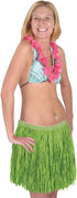 Beistle Adult Size Short Green Paper Grass Hula Skirt Luau Costume Accessory, One...