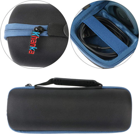 Khanka Hard Travel Case Replacement for JBL FLIP5 Flip 5 / Flip 6 Waterproof Portable Bluetooth Speaker (Blue)...