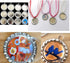 100 Pieces Flattened Bottle caps Double sided, Wholesale Bottle Caps Caps With Split Ring, Silver Bottle Caps Crafts Pendants, Necklaces, Jewelry...