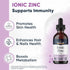 Per Se Labs Ionic Zinc Liquid - 10 mg High Absorption 240 Servings Liquid Zinc Drops for Adults - Immune Support Skin Care Zinc Supplements - Vega...