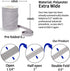 Tewadoo Bias Tape Double Fold 1/2 Inch - Gray 55 Yards Polyester Binding Tape for Sewing, Quilt Binding, Hemming, Seaming and Fabric Piping...