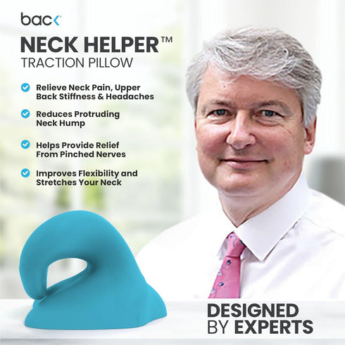 BACK Neck Stretcher, Neck and Shoulder Relaxer, Neck Cloud for Neck Pain Relief, Chiropractic Neck Pillow, Posture Corrector...