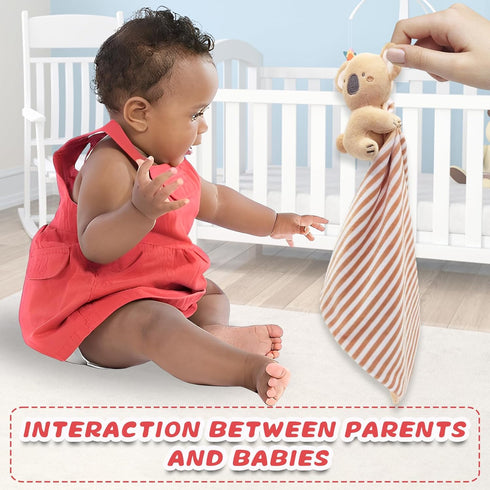 security blanket for girls boy baby toys soft comfortable Newborn (brownkoala) 1pcs...