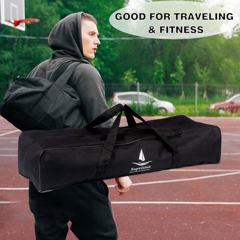 31.5in Sports Oxford Cloth Bag Fits Starting Blocks with an Overall Length of Less Than 30 Inches - Extra Large Travel Duffel Tote Gym Bag with 2-...