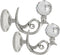 BTSKY® Pair of Phoenix Glass Crystal Curtain Holdbacks Drapery Tiebacks Tassel Holder (Silver)...