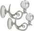BTSKY® Pair of Phoenix Glass Crystal Curtain Holdbacks Drapery Tiebacks Tassel Holder (Silver)...