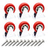 1.5 inch Rigid No-Swivel Plate Hard Rubber Caster Wheels for Furniture and Workbench 6 Packs(Free Screws)...