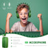 QearFun Dino Headphones for Boys Kids for School,Kids Bluetooth Headphones with Microphone & 3.5mm Jack,Teens Toddlers Wireless Headphones with Ad...