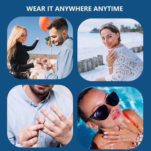 Eco-Friendly Innovative Ring Size Adjuster Adhesive with UV Light- Adjusts Any Ring Size, Easy Application & Removal, Ring Size Adjuster for Loose...