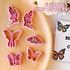 KEOKER Polymer Clay Cutters Butterfly - Luna Moth Polymer Clay Cutters, 6 Shapes Embossed Butterfly Clay Cutters for Polymer Clay Jewelry Making, ...