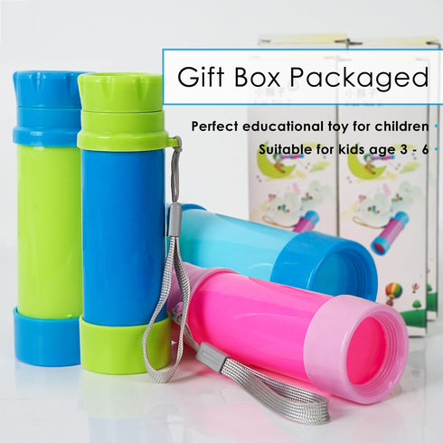 Luwint Pocket Telescope Toy for Kids, 4 Pack Portable Pirate Telescope Science Monocular Toys Retractable Spyglass Exploring Educational Toy Birth...