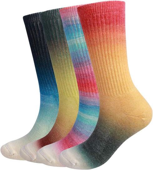EnerWear 4 Pack Women's Merino Wool Outdoor Hiking Trail Crew Sock...