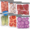 Lerine 6 Pack Reusable Gallon Freezer Bags Dishwasher Safe, BPA Free Reusable 1 Gallon Bags Silicone, Leakproof Reusable Storage Bags for Marinate...